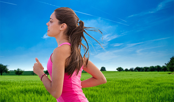 woman running for exercise